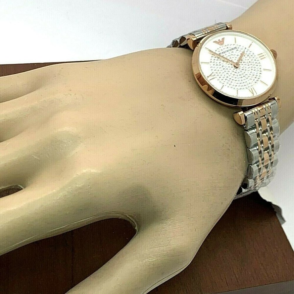 Emporio Armani AR1926 Women's Watch Two Tone 32mm - Picture 4 of 8